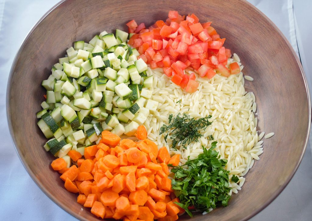 orzo vegetable salad