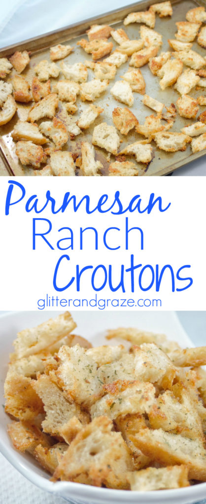 Parmesan ranch croutons