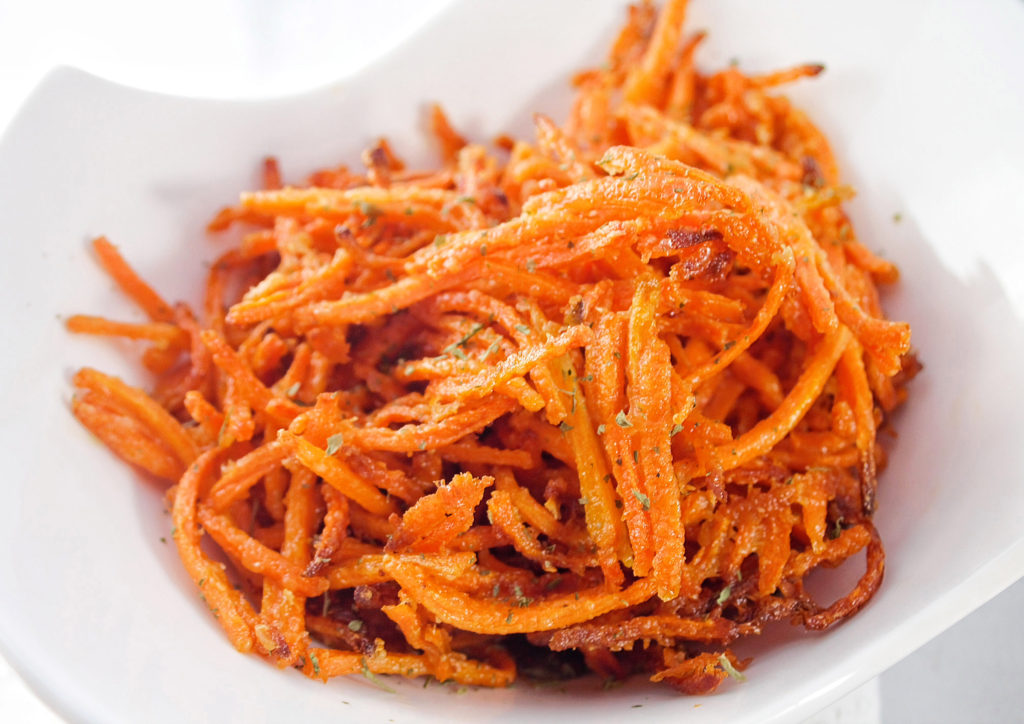 parmesan carrot shoestring fries