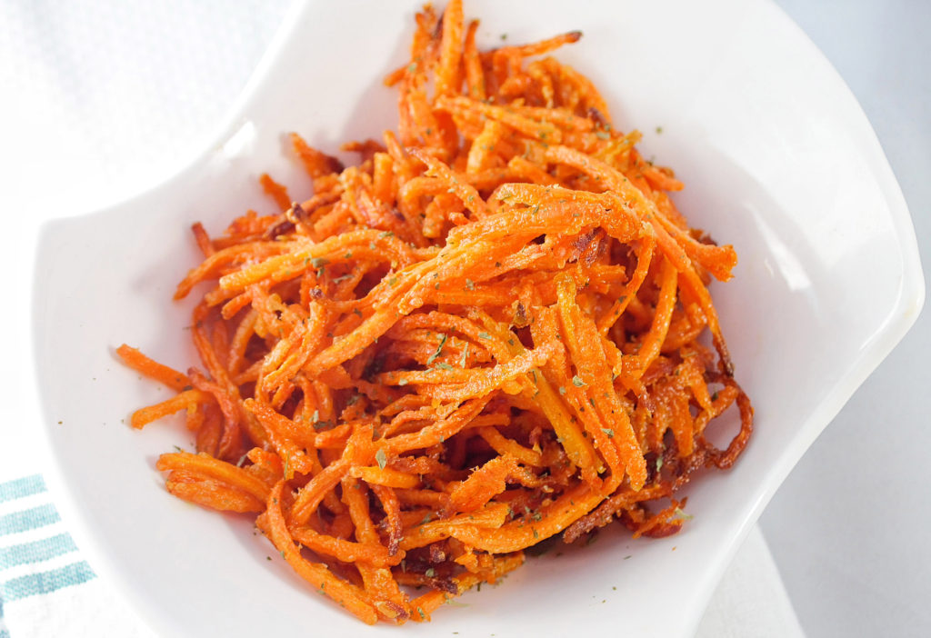 parmesan carrot shoestring fries