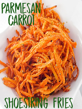 parmesan carrot shoestring fries