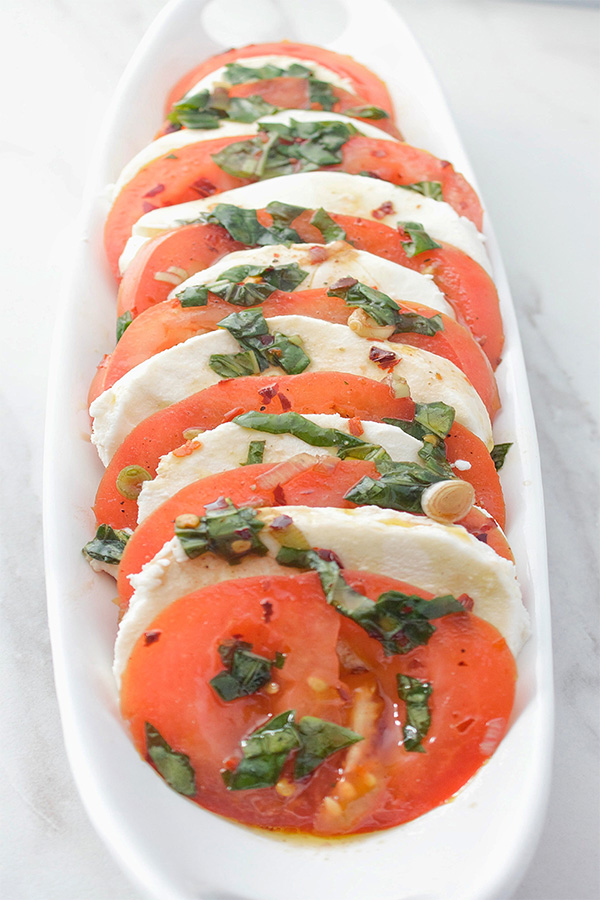 marinated caprese salad