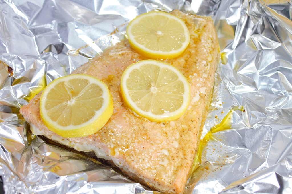 Simple Garlic and Herb Salmon