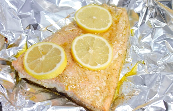Simple Garlic and Herb Salmon