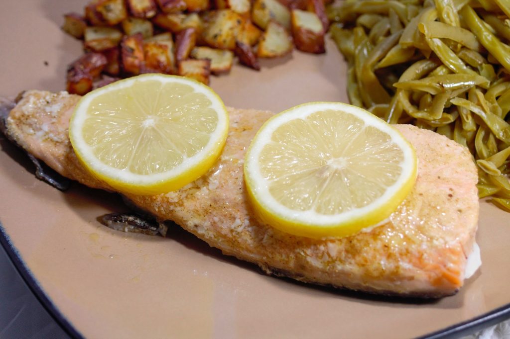 Simple Garlic and Herb Salmon