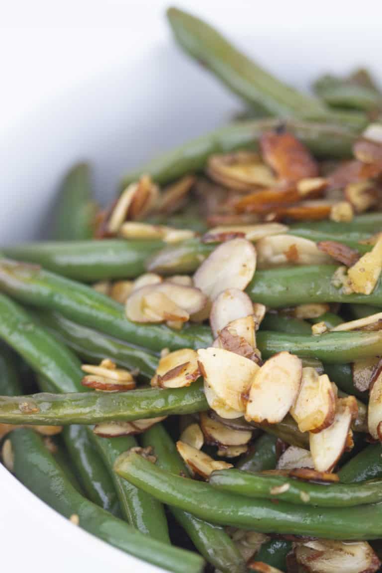 Balsamic Green Beans with Almonds Glitter and Graze