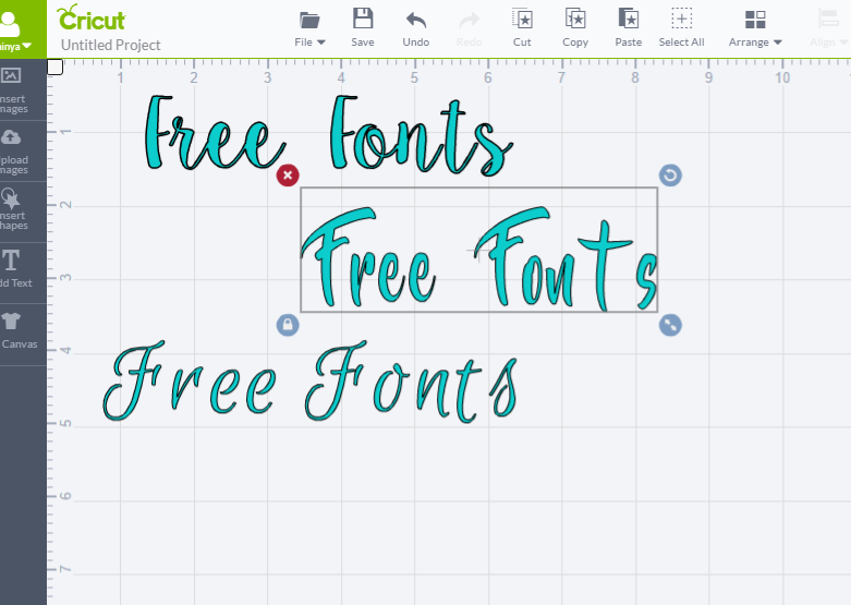 Cricut Explore Air- Free Fonts