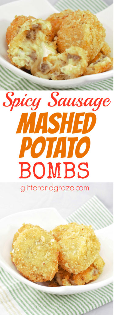 Spicy Sausage Mashed Potato Bombs
