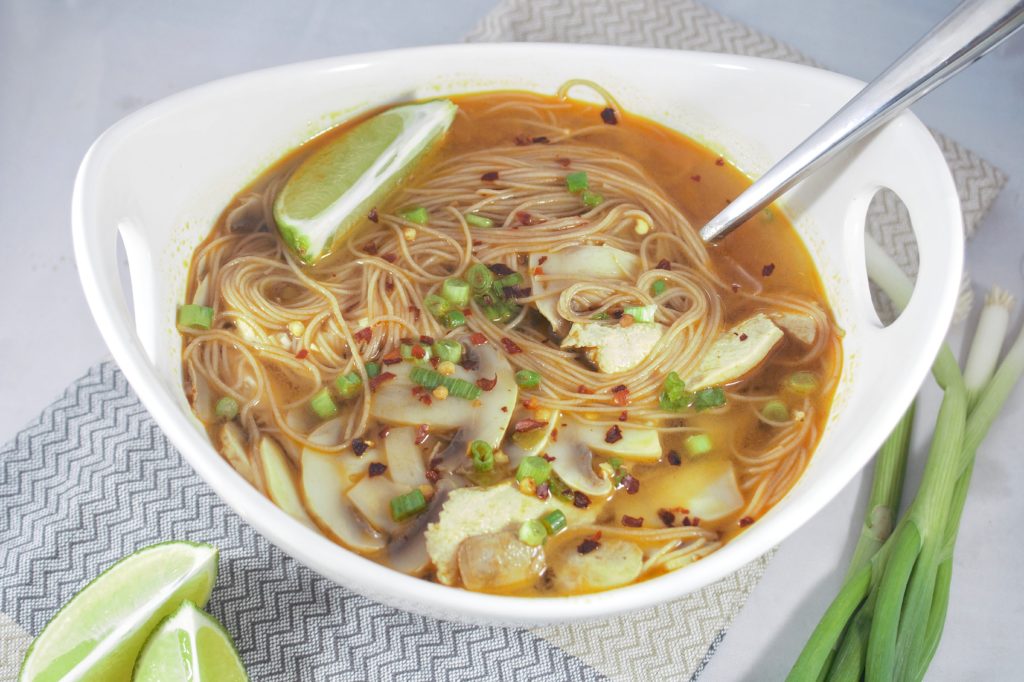 Spicy Asian Chicken Noodle Soup