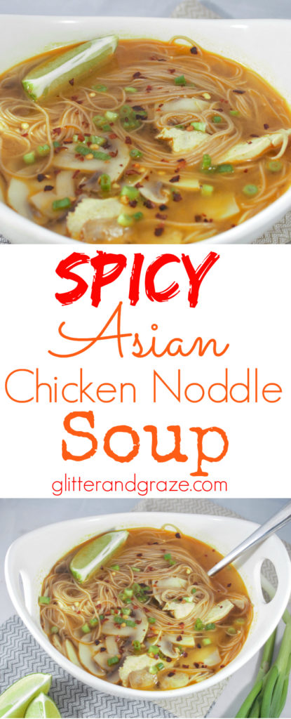 Spicy Asian Chicken Noodle Soup