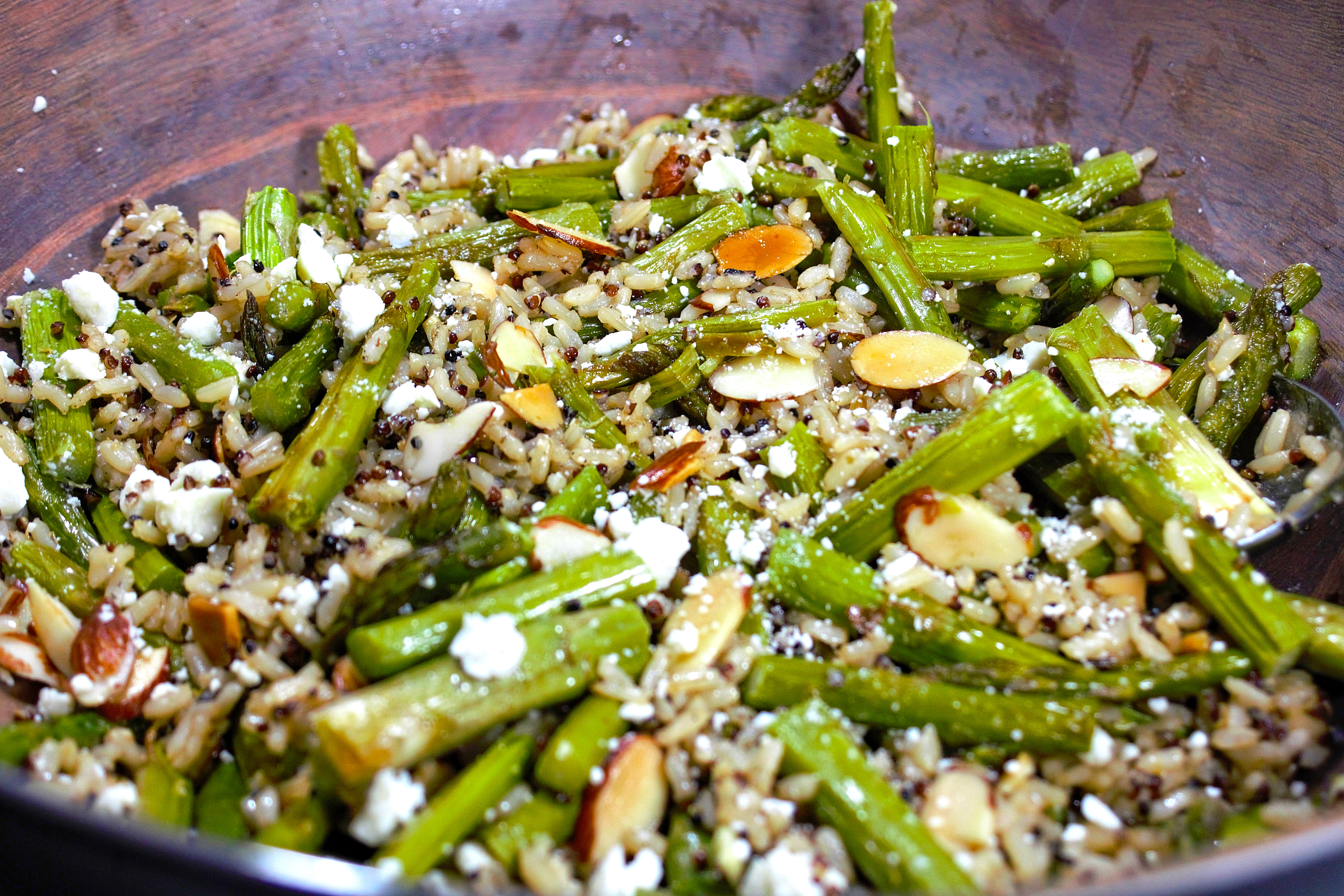 Quinoa and Brown Rice Asparagus Salad