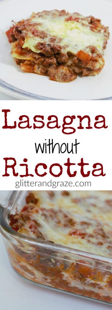 lasagna without ricotta