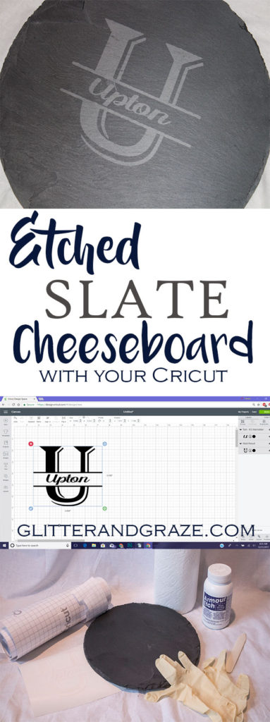 etched slate cheeseboard