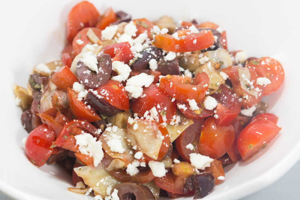 Mediterranean Bruschetta with whipped feta
