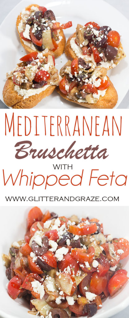 Mediterranean Bruschetta with whipped feta