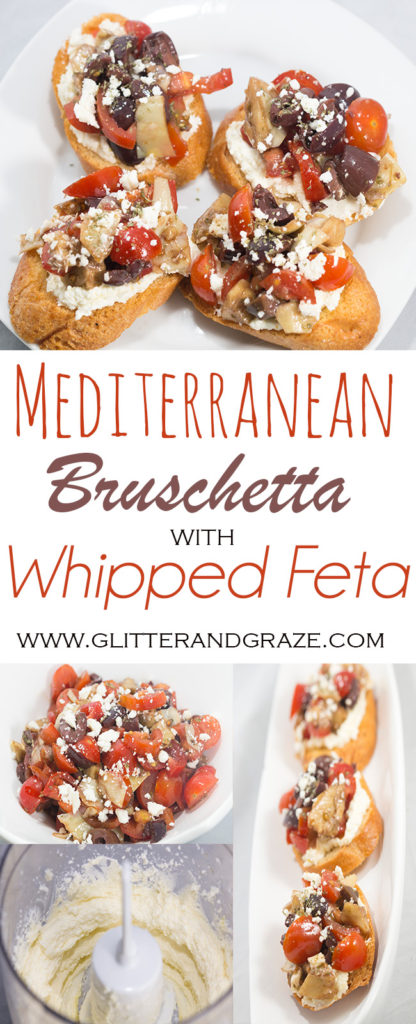 Mediterranean Bruschetta with whipped feta