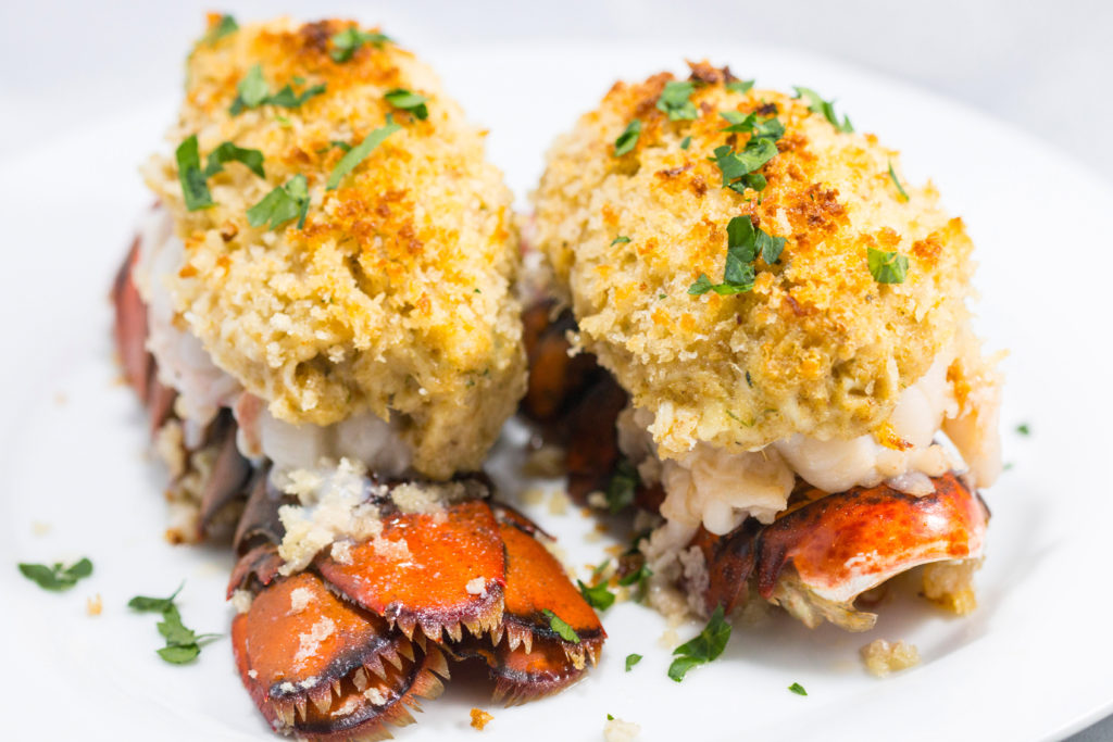 Crab Stuffed Lobsters