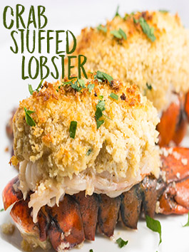 crab stuffed lobster