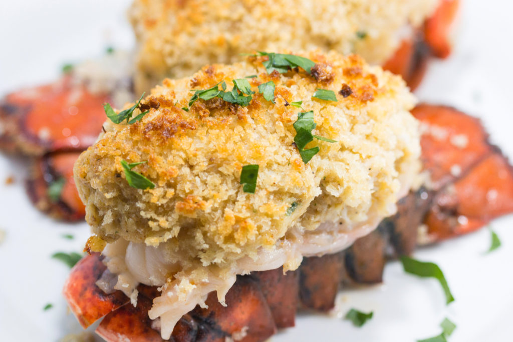 Crab Stuffed Lobsters