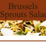 a bowl of brussels sprouts salad