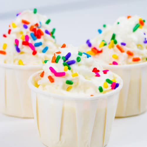 Birthday Cake Pudding Shots