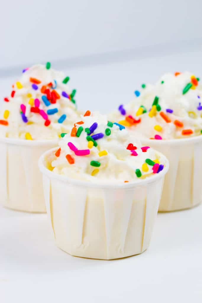 Birthday Cake Pudding Shots