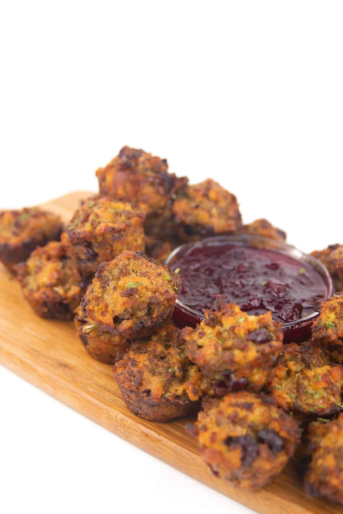 Sausage Stuffing Bites Glitter and Graze