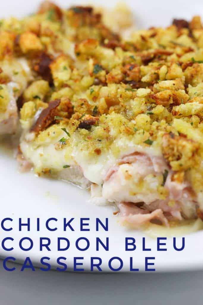 chicken cordon bleu casserole