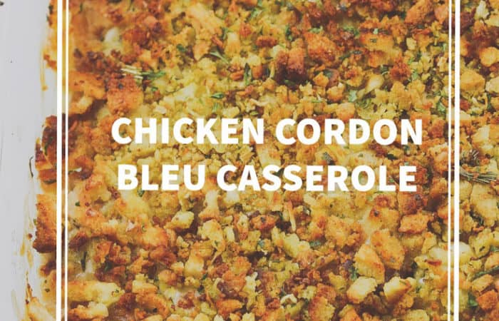 chicken cordon bleu casserole