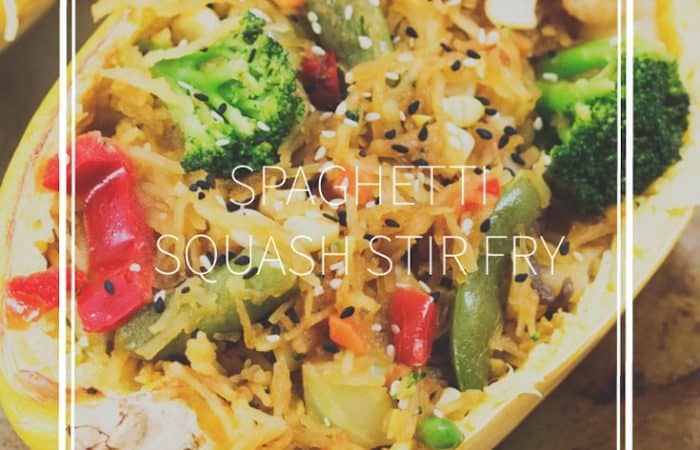spaghetti squash stir fry