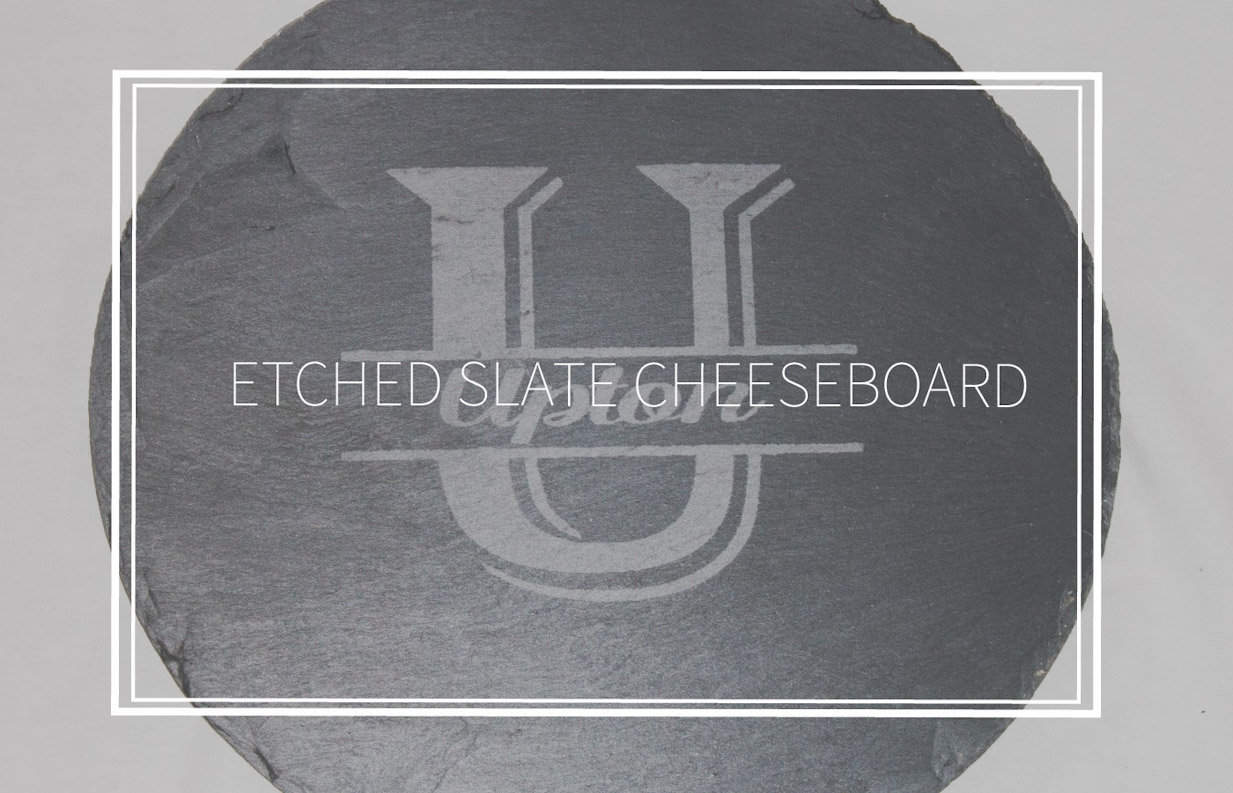 Etched Slate Cheeseboard