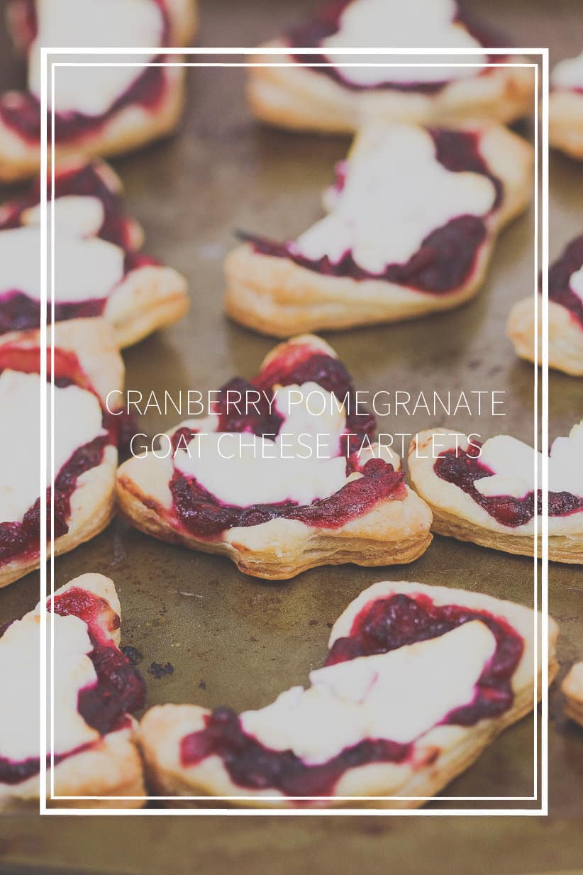 Cranberry Pomegranate Goat Cheese Tartlet