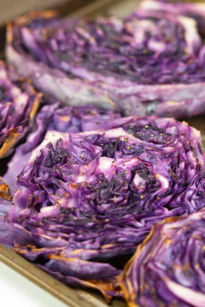 cabbage steaks with balsamic dressing