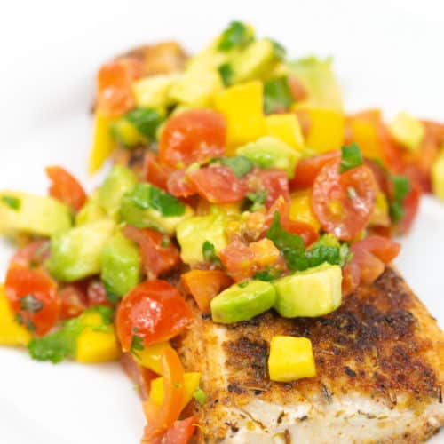 blackened mahi mahi with mango salsa