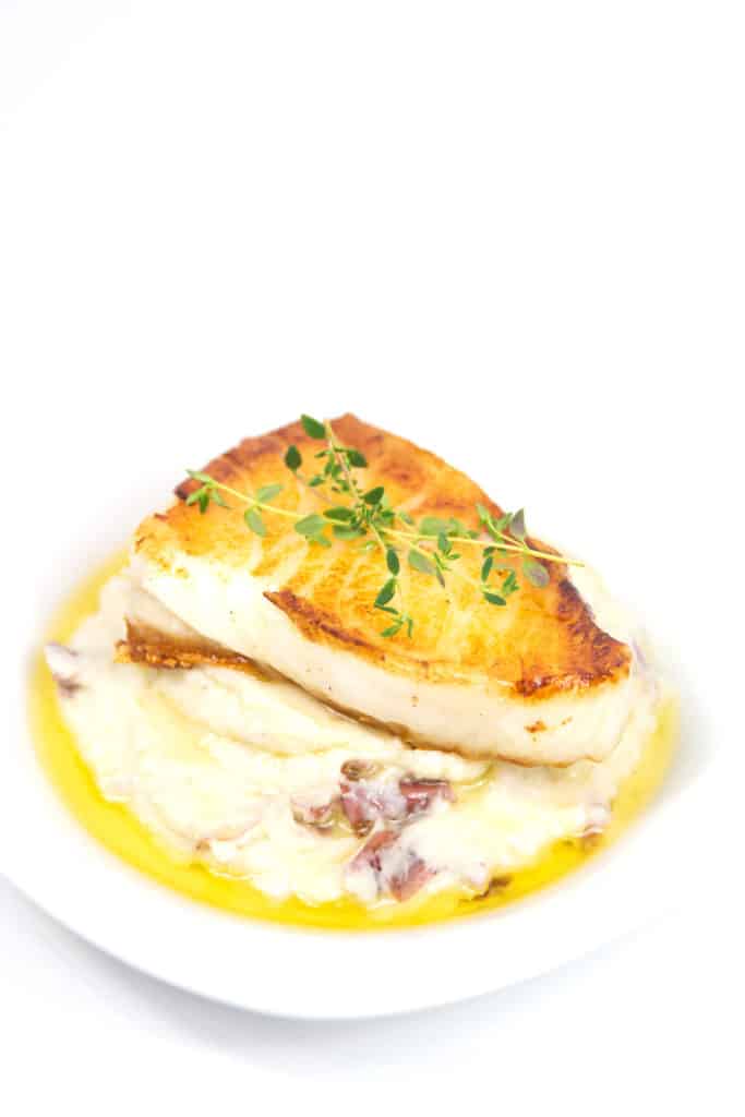 pan seared sea bass