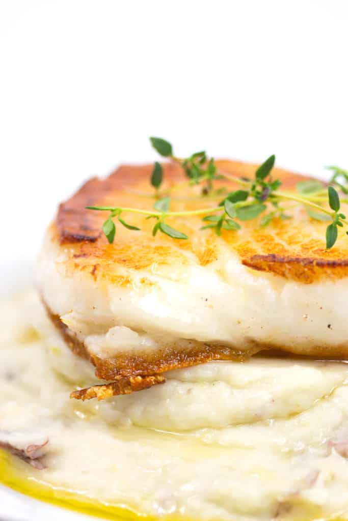 Pan Seared Chilean Sea Bass Glitter