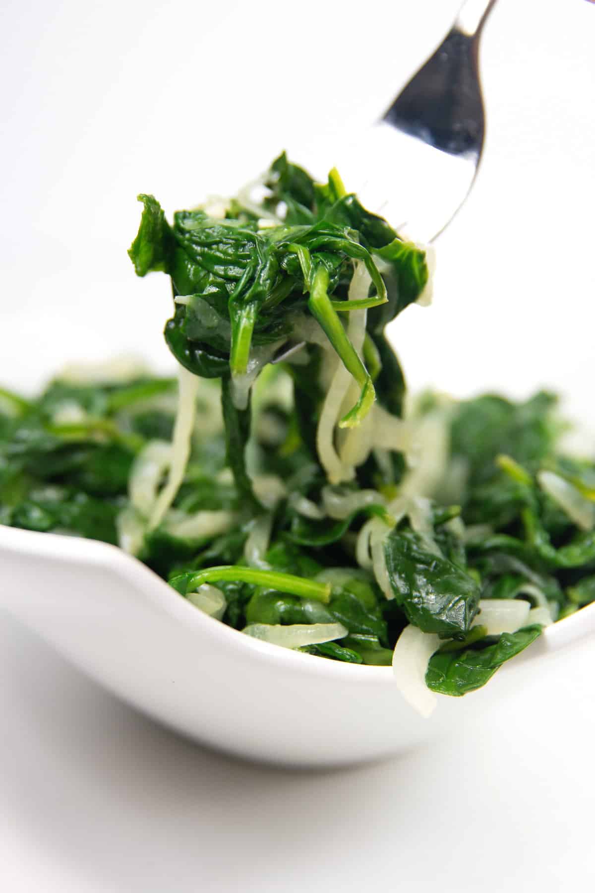 Image of Spinach and Onions