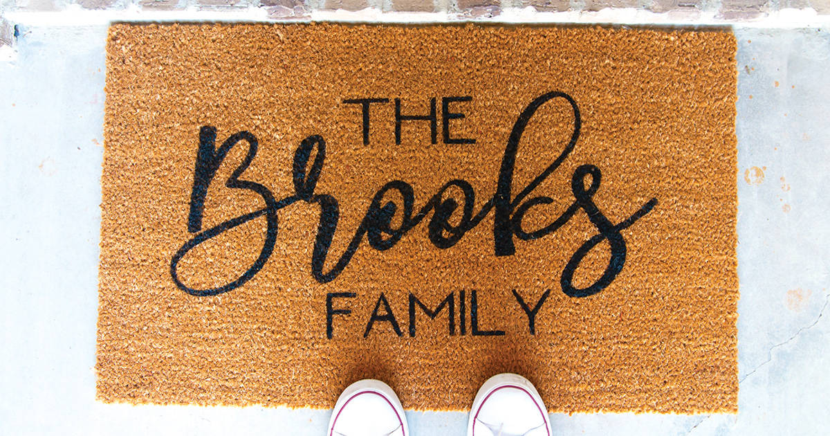 Personalized Doormat, Pet On The Beach Welcome To Our Beautiful