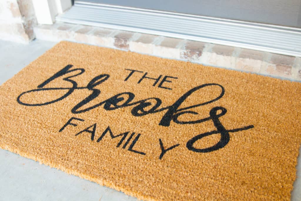 DIY Your Own Door Mats - Kayla Makes