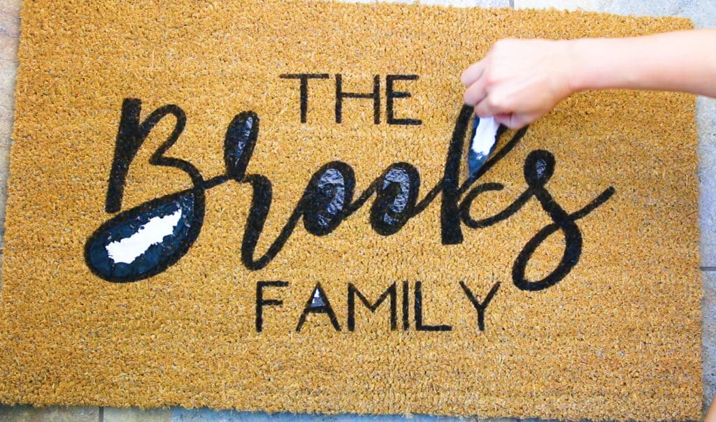 DIY Your Own Door Mats - Kayla Makes