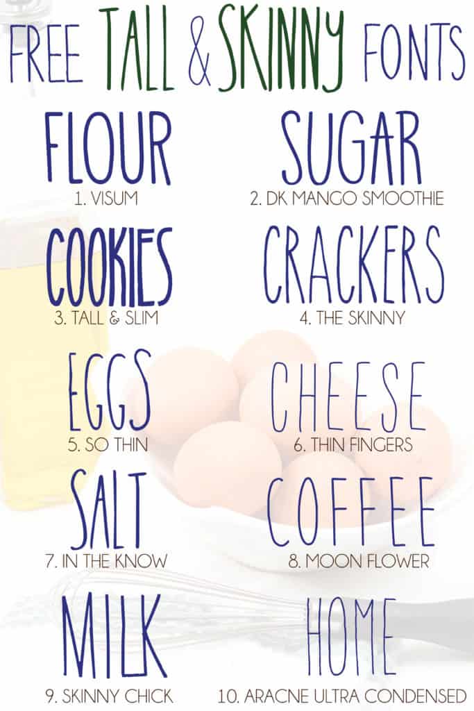 The Skinny Font