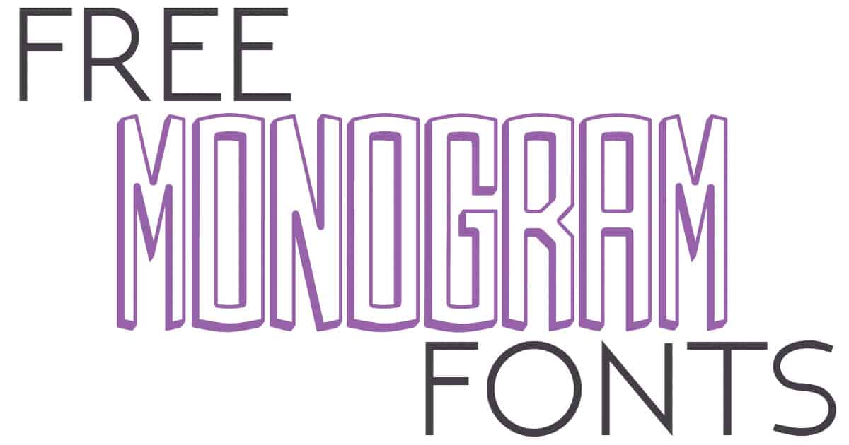 Download Free Monogram Fonts Glitter And Graze