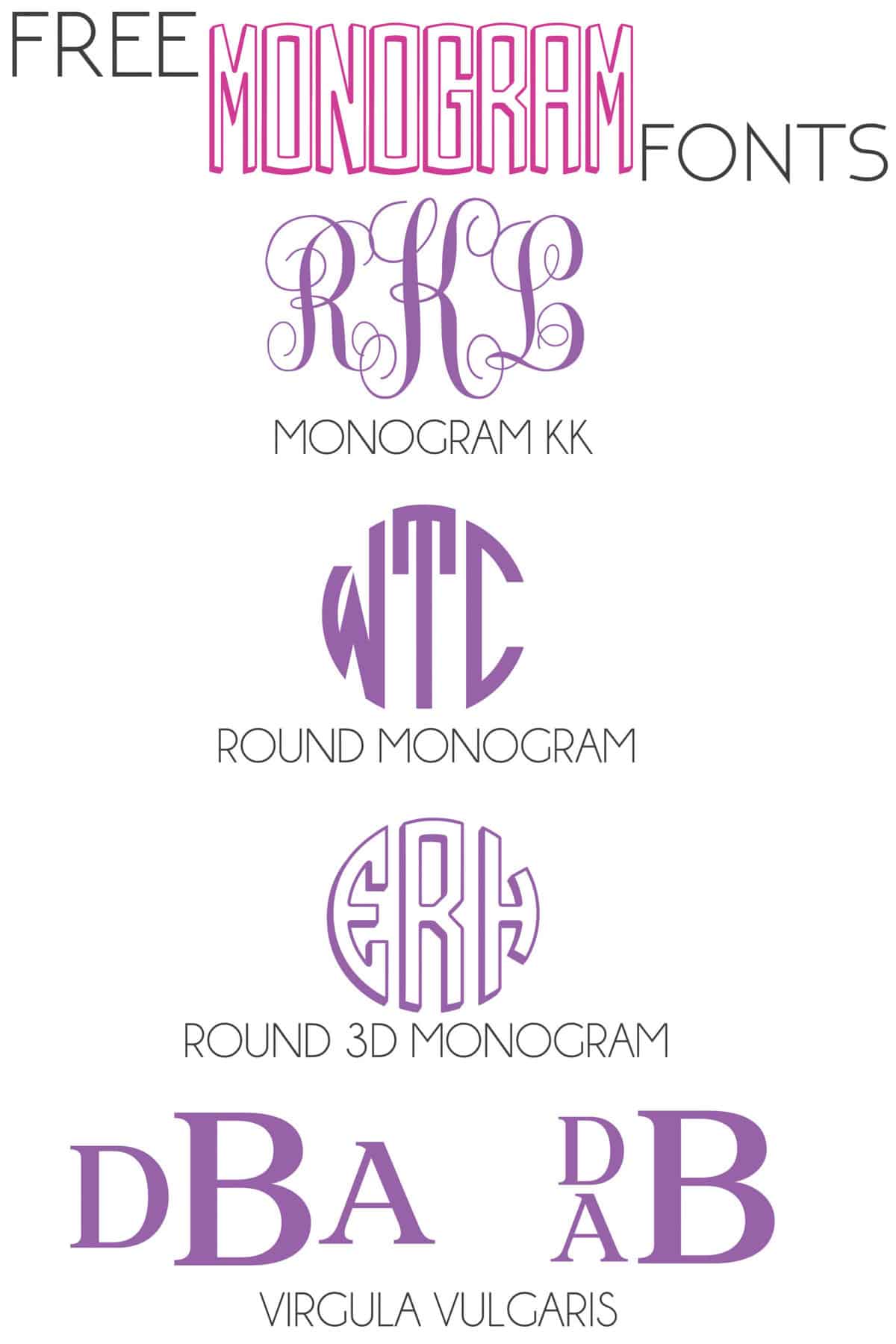 Free Monogram Fonts