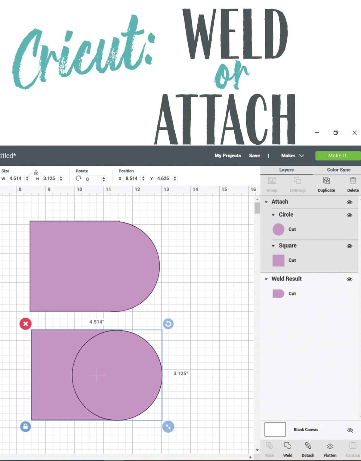 Cricut: Weld or Attach