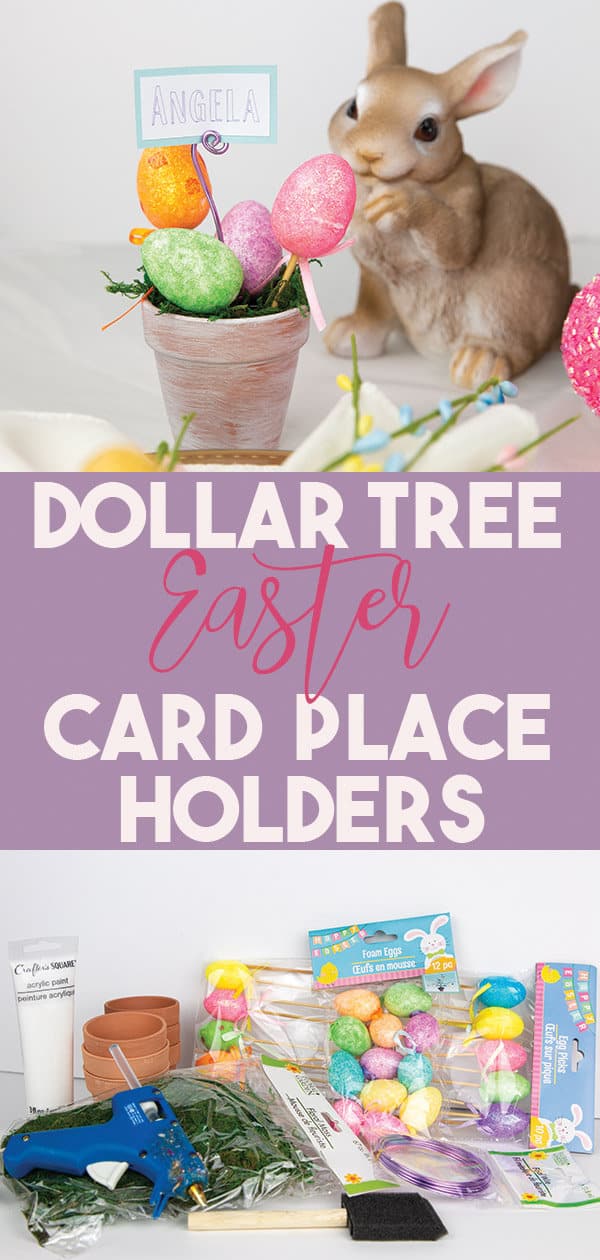 Dollar Tree Easter Place Card Holders Glitter and Graze