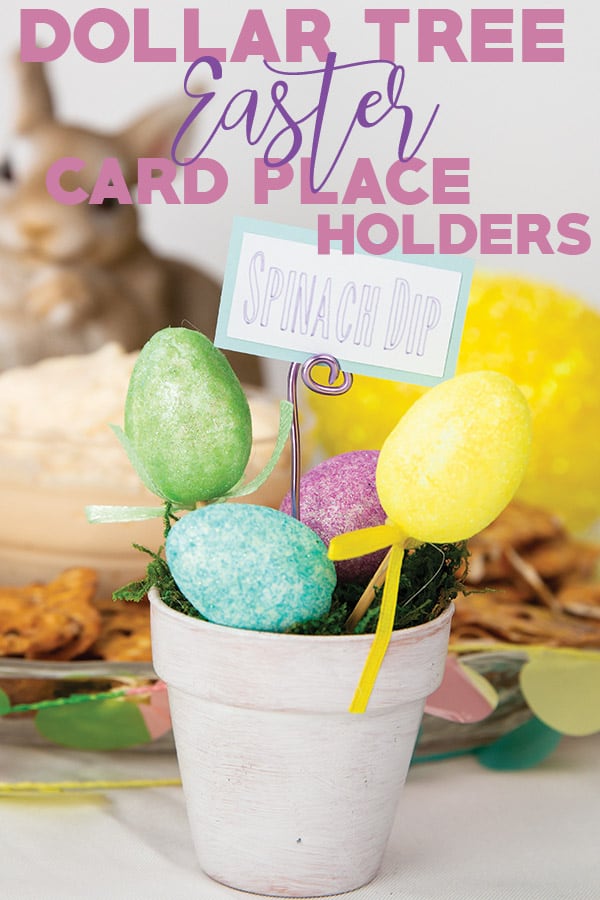 Dollar Tree Easter Place Card Holders Glitter and Graze