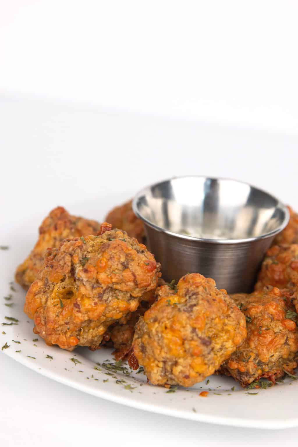 Jalapeno Cheddar Sausage Balls Glitter and Graze