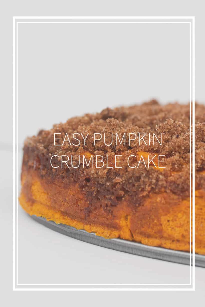 Easy Pumpkin Crumble Cake
