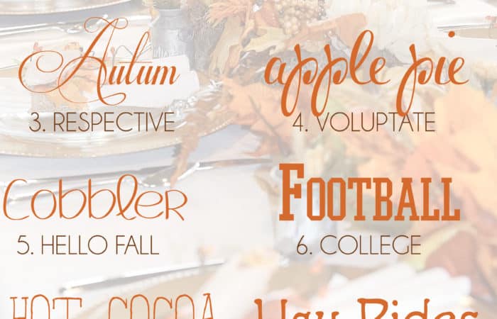 faded fall picture with a collection of free fall fonts to use in cricut design spaace