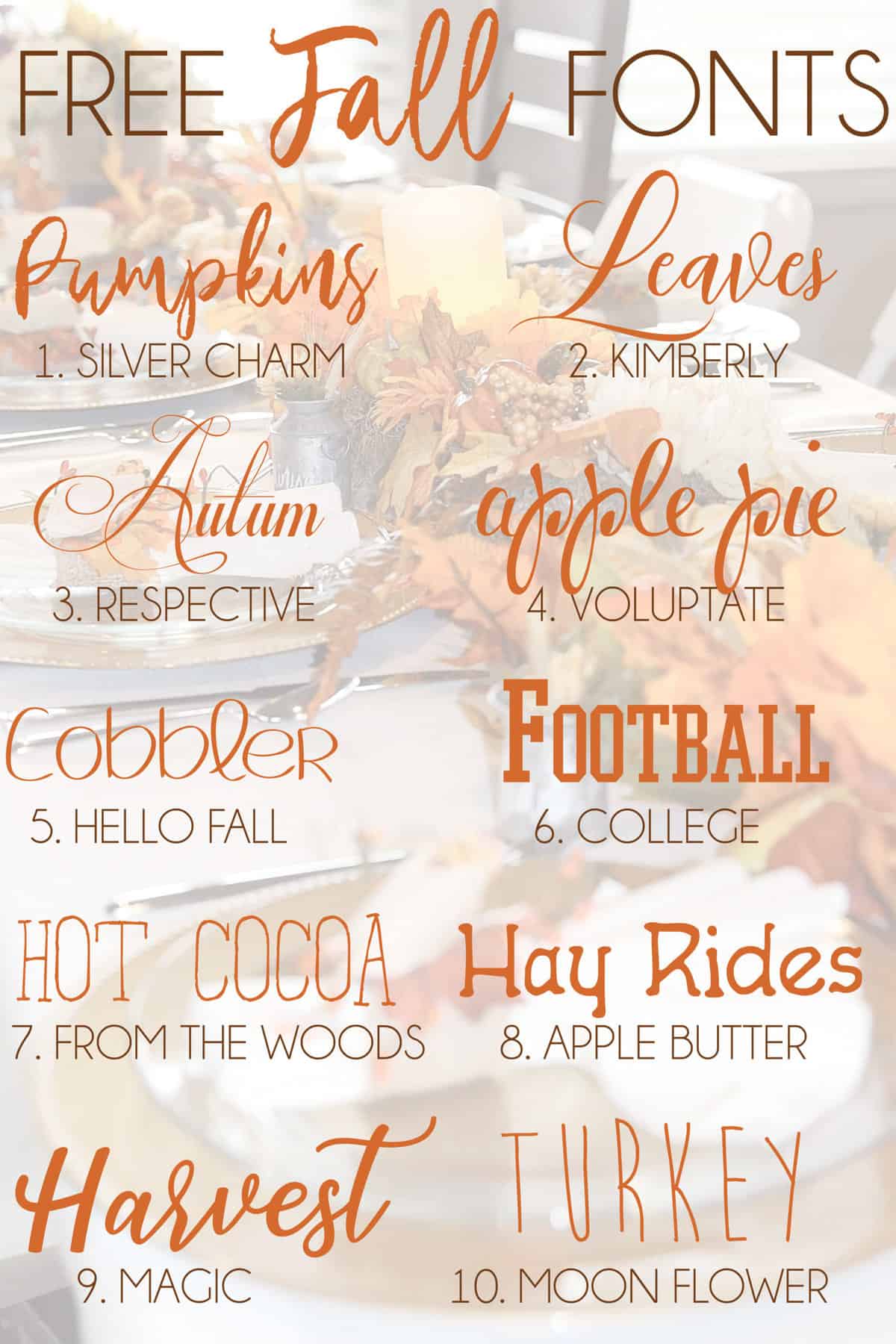 Free Fall Fonts